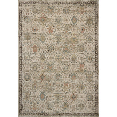 Tapis traditionnel ivoire / multicolore Loloi Soraya