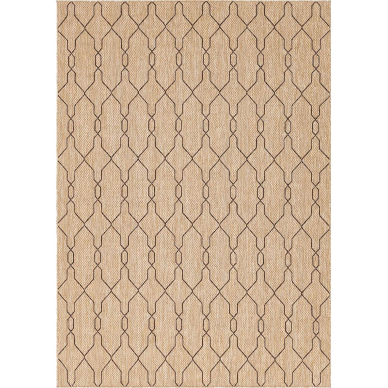 Tapis d'extérieur Preen couleur chameau, Rectangle 8 pi x 11 pi 4 po