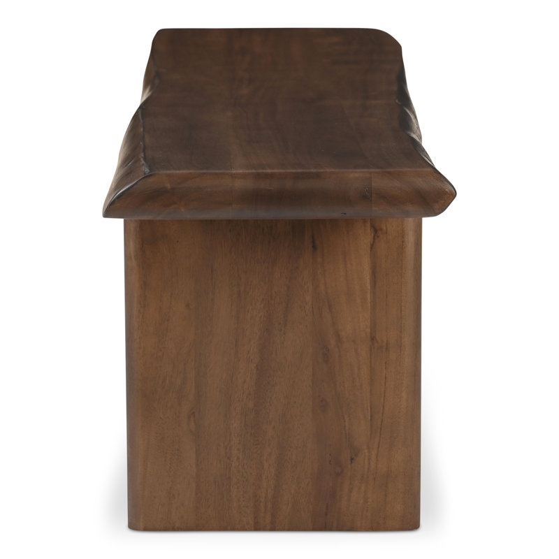 Lila Dining Bench Large Brown, 18" H x 89" W x 17" D