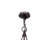 24 - Light Steel Dimmable Tiered Chandelier
