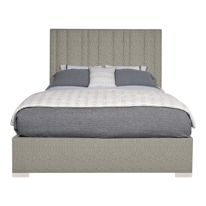 Wyeth Upholstered Bed, Casa Blanca, Tuck Graphite, King