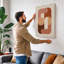 Geometric Harmony Mid-Century - Wrapped Canvas-16760101-16760102