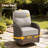 Arbor Swivel Glider Patio Chairs With Side Table, Luxury 6" Water-Resistant Olefin Cushions Outdoor Wicker Chairs For Porch & Backyard-698787233