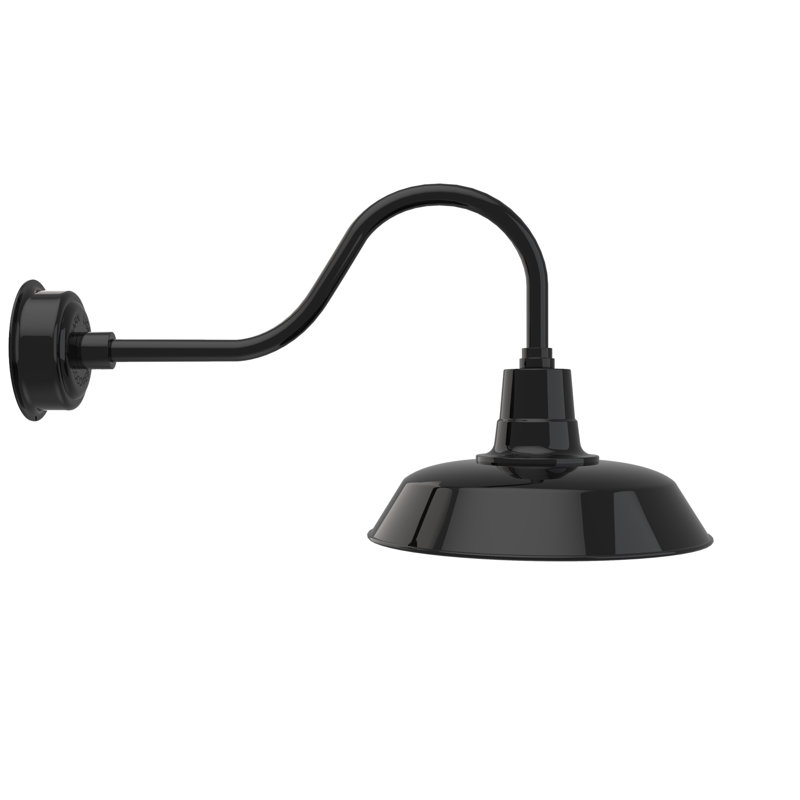 Haleigh Wall Light, Black, 17.25" H x 16" W x 31.75" D
