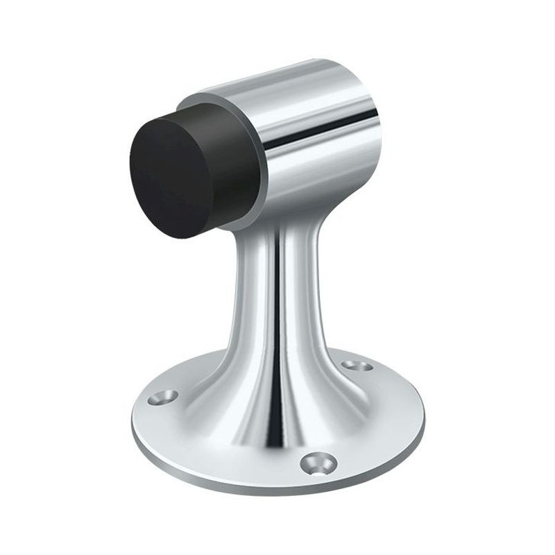 Door Stop, Polished Chrome