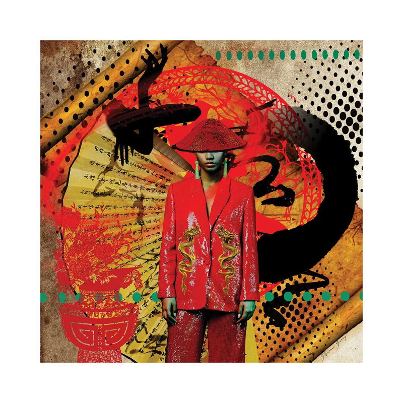 Black China by Yvonne Coleman Burney - Wrapped Canvas Print, 45.72 cm H x 45.72 cm W