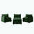 Chenille verte