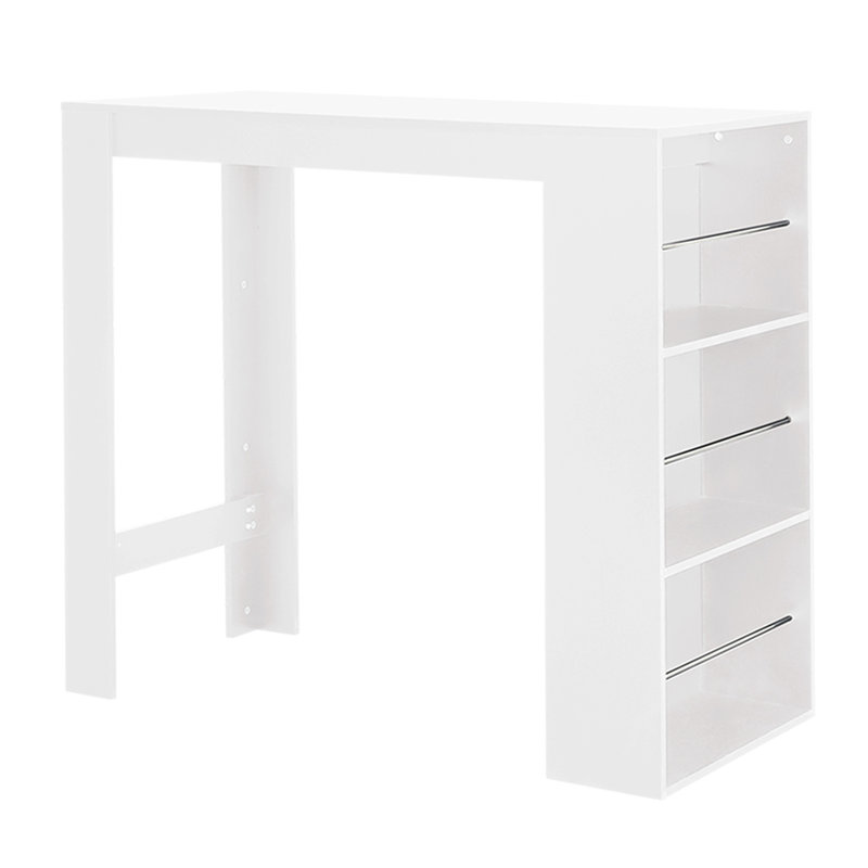 Suheib Rectangular Dining Table, White