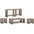 Gragg Rectangular Cocktail Table With 2 Rectangular End Table And Console Sofa Table