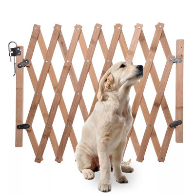 Clôture extensible en bois pour chien