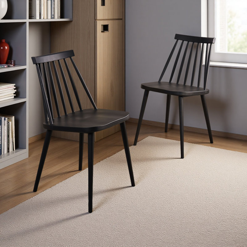 Chaises de salle à manger Farmhouse, Noir