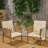 2 Chairs For Outdoor Use - Deep Seating And Cushions Deeply Seated Wood Waterproof Middle Filling