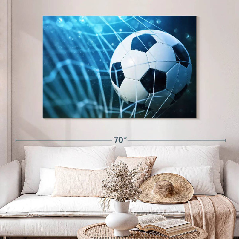  «But en soccer», H 34 po x l 51 po