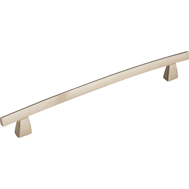 Arched Bar Pull, Brushed Satin Nickel, 8" Center to Center