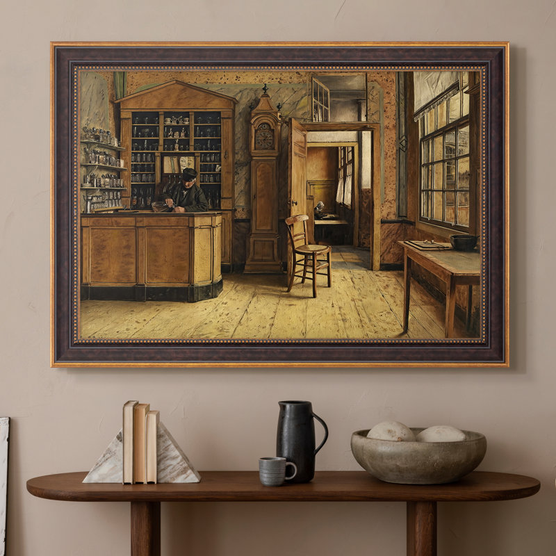 La vieille auberge «Het Loodshuis» à Anvers, 1877 - Henri de Braekeleer - Toile encadrée sur mesure, 16x22 INNER SIZE