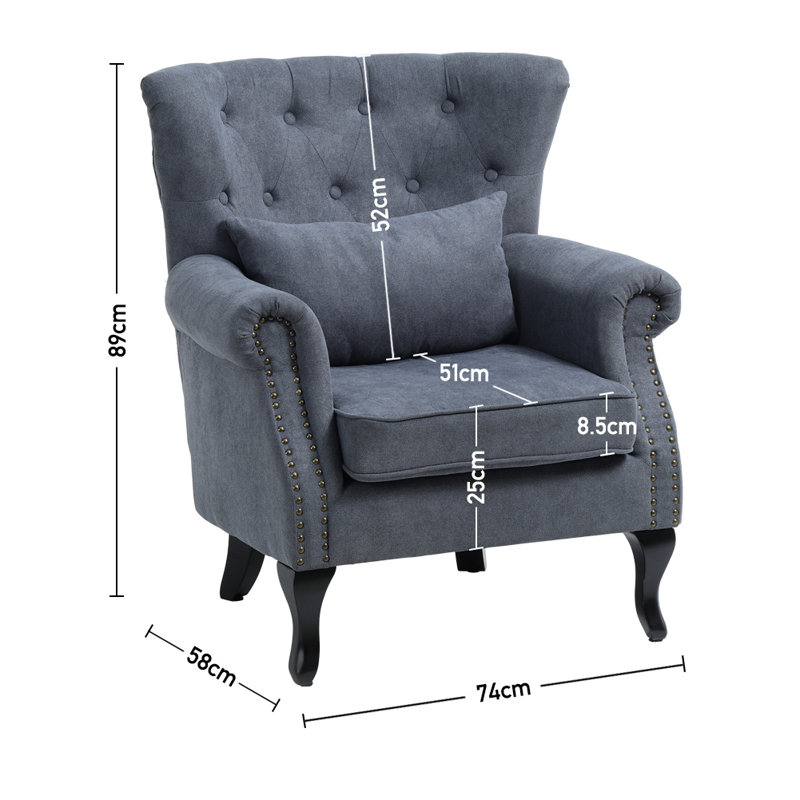 Arduino Upholstered Armchair