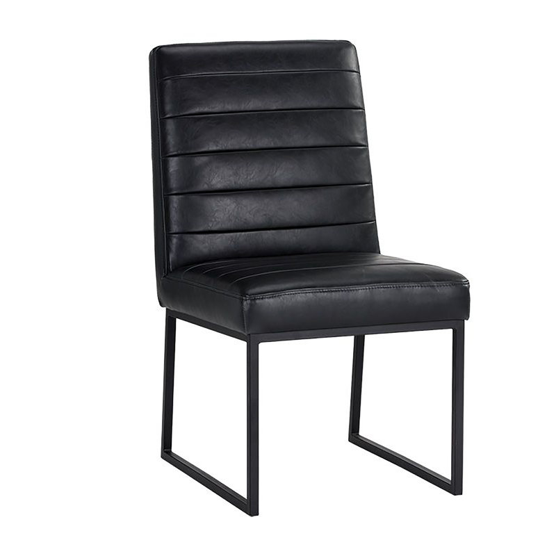 Spyros Upholstered Dining Chair, Black