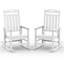Ensemble de chaises berçantes en PEHD Adirondack, convenant à une utilisation intérieure et extérieure-1330832340