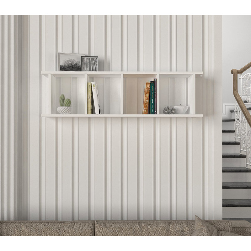 Hyman 120cm W Cube Bookcase, White