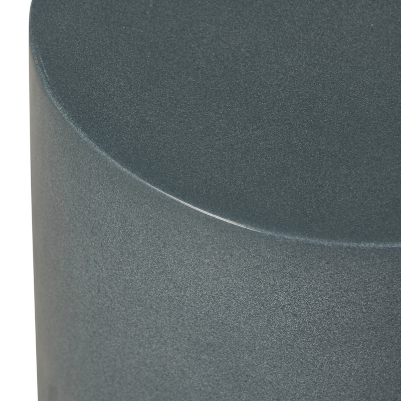 PINKO End Table, Smooth Slate Concrete