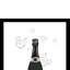 Bubble Champagne Bottle - cadre photo, impression sur verre