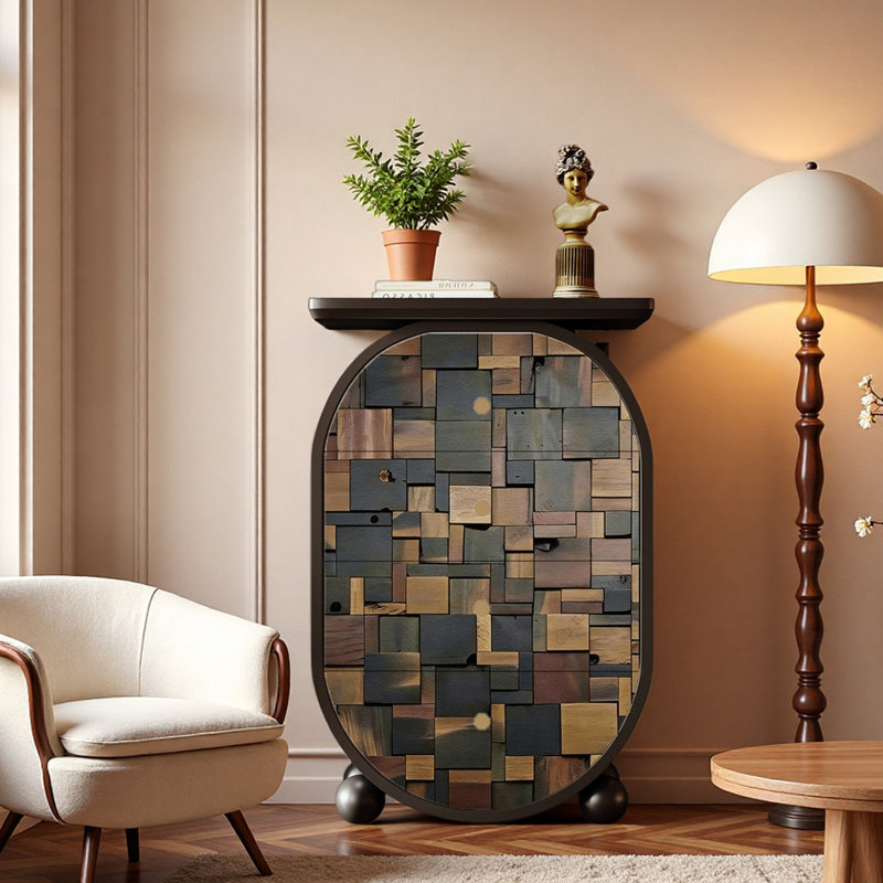 Console en bois massif 25,6 po Molinari