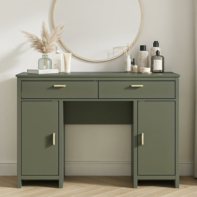 Bonnie Modern Dressing Table, Kale Green