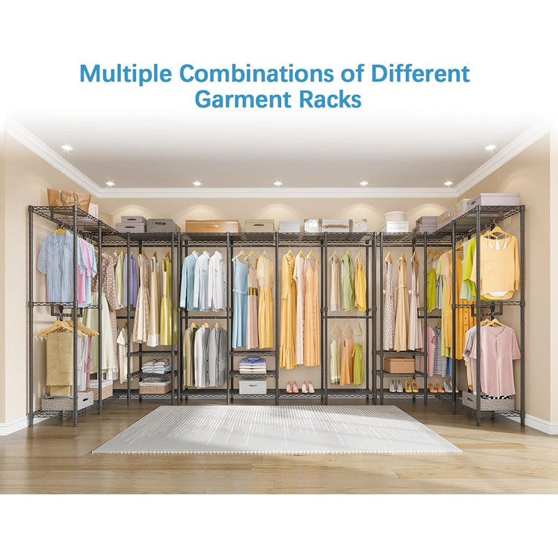 Wire Garment Rack Heavy Duty Clothes Rack For Hanging ...