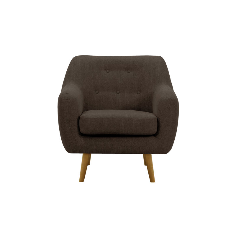 Melrose Upholstered Armchair, Brown