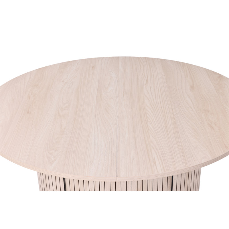 Table de salle à manger extensible de 47 à 63 po pour 4 à 8 personnes avec tablette de rangement