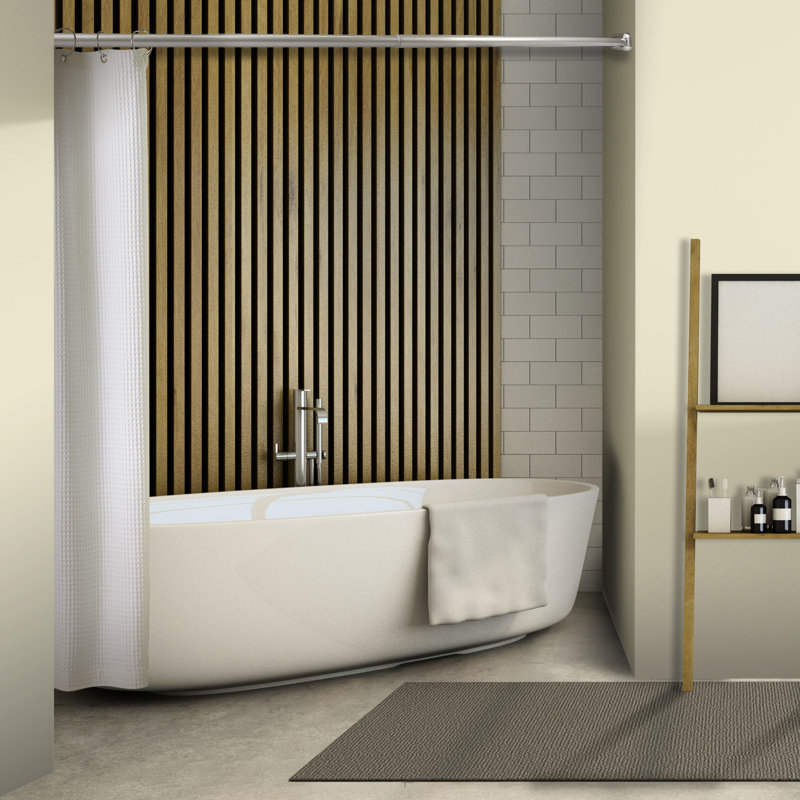 72'' Curved Shower Curtain Rod, Satin Nickel