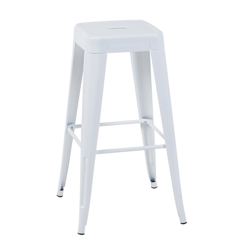 Tabouret à hauteur de comptoir 30 pouces, Tabouret de bar (siège d’une hauteur de 30 po), Blanc