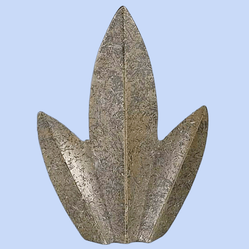 Embout de lampe standard en métal moulé, fini rouille mate, 6 cm (2,375 po).