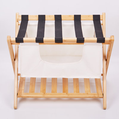 Folding Bamboo Luggage Rack