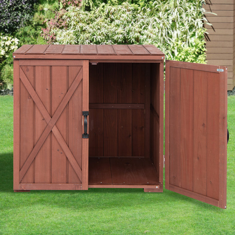 Armoire d'extérieur en bois massif