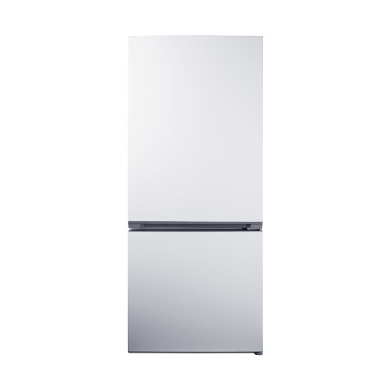 Summit Appliance 30" Wide Bottom-Mount Refrigerator-Freezer, Counter Depth, White, Right Handed