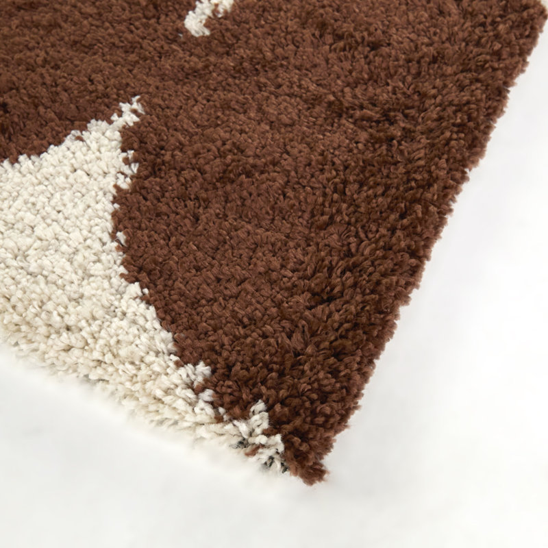 Bellanca Cream Modern Geometric Area Rug, Rectangle 7'10" x 10'