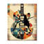 Cubisme Guitare - Horloge murale musicale surdimensionnée-128347040