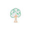  | Enseigne néon à motif d'arbre | Fabriqué avec un tube néon flexible durable qui émet un éclairage lumineux et uniforme pendant plus de 50 000 heures sans se décolorer | 24 x 18 | Vert et orange