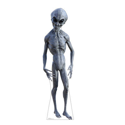 Découpe en carton «Black Eyed Alien»