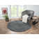 Shaggy Lush dark grey Rug