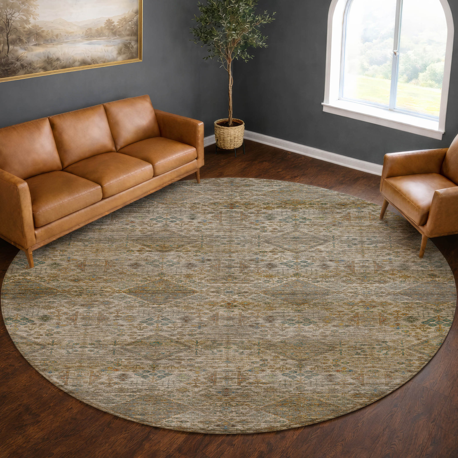 Rug, Ivory, 8' Round
