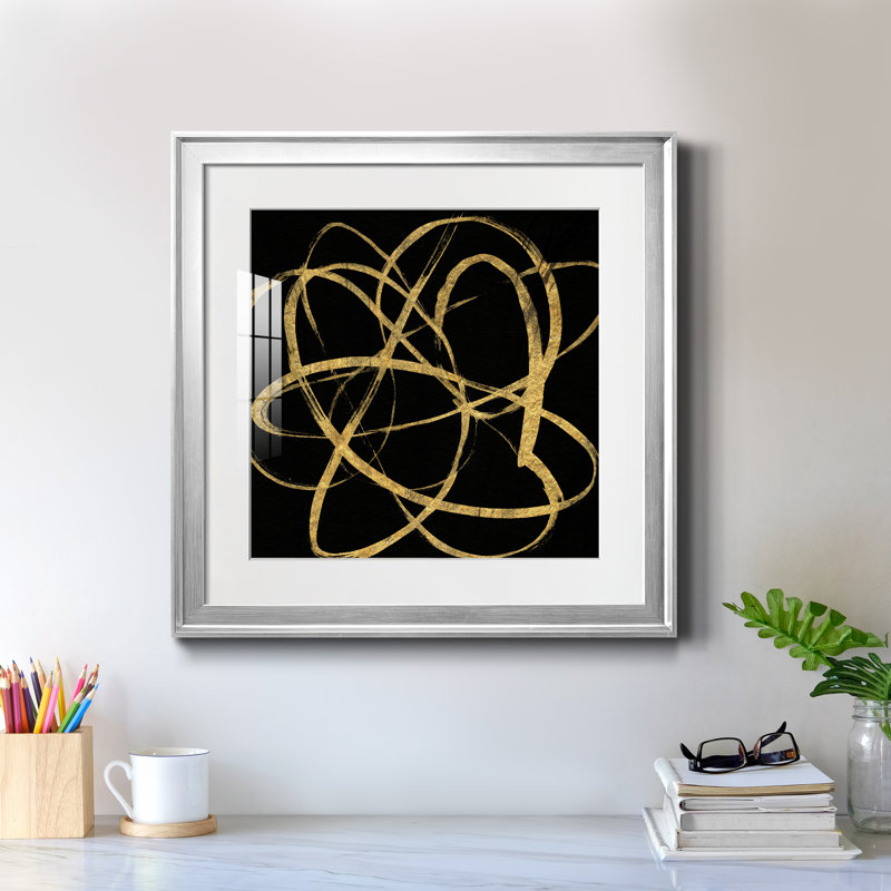 Tapisserie carlin - peinture encadrée, H 22,5 po x l 22,5 po x P 1,5 po, Cadre argenté