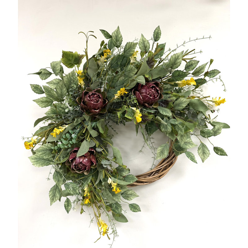 Couronne de porte artificielle 24 po