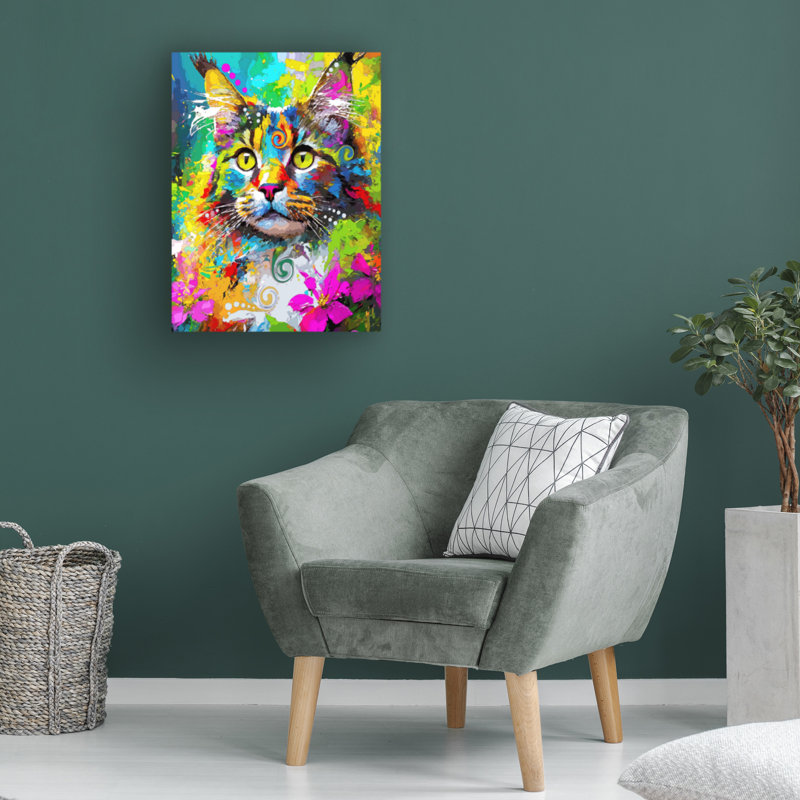 Art sur toile, Dean Russo The Maine Coon, H 47 po x l 35 po