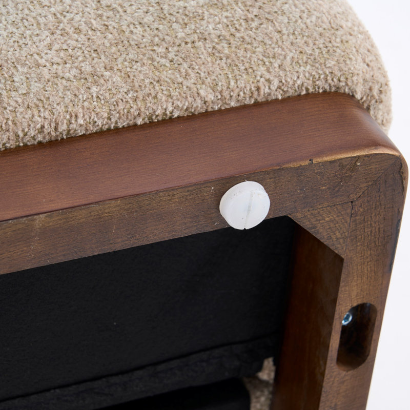Chaise parsons rembourrée Boucle, 1, Café