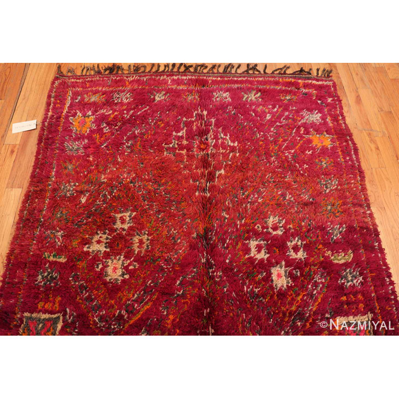 Tapis marocain géométrique à motif géométrique rétro