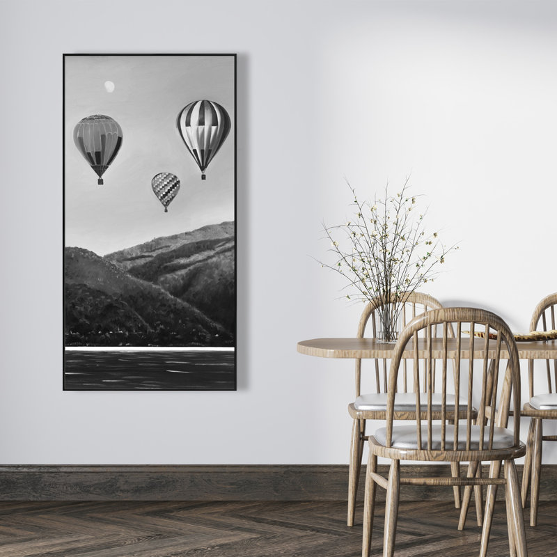 Paysage de montgolfière