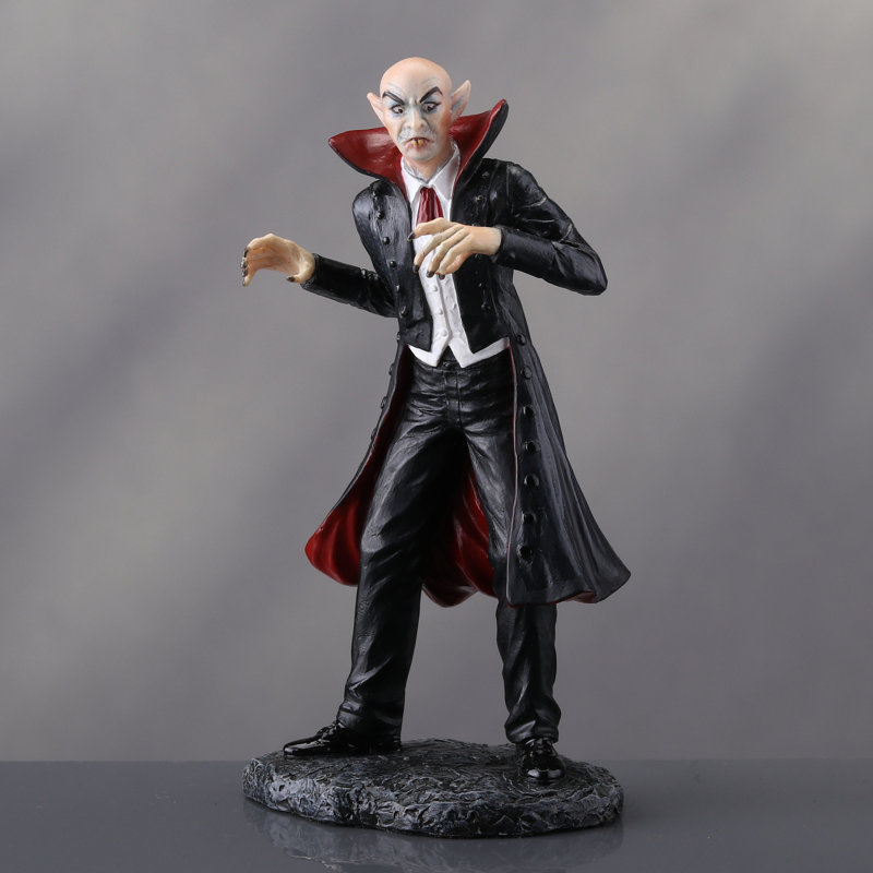4.53 in H Vampire Count Poly Resin