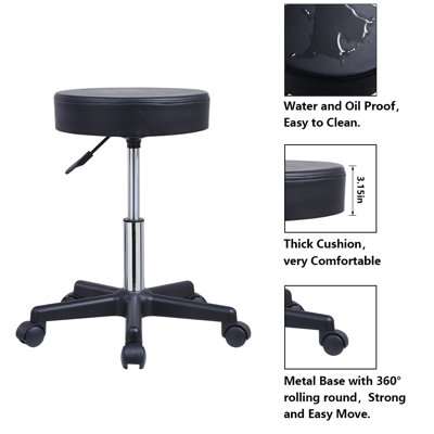 Adjustable Height Ergonomic Stool Wheels